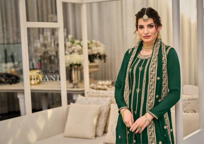 Eba Baani New Wedding Wear Heavy Georgette Fancy Salwar Suit Collection